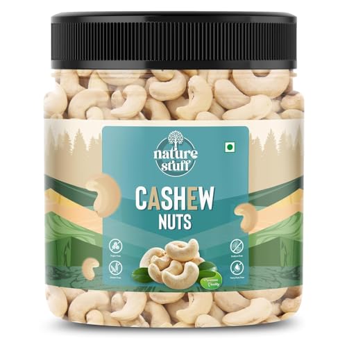 Image of Natural Premium Whole Cashews | Whole Crunchy Cashew | Premium Kaju nuts | Nutritious & Delicious | Gluten Free & Plant based Protein Rich in Protein, Magnesium & Phosphorus, Deluxe Size & Crunchy Nuts (400 Gram)