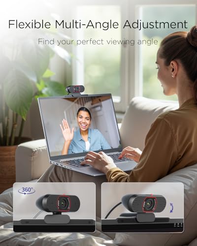 4K WeGear Webcam w/ Sony 1/2.55" Sensor, Autofocus & Dual Noise-Canceling Mics - image 7