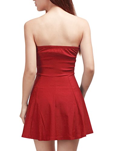 Image of Allegra K Women's Sexy Strapless Party Dress Sweetheart Neck Sleeveless Mini Tube Top Dresses