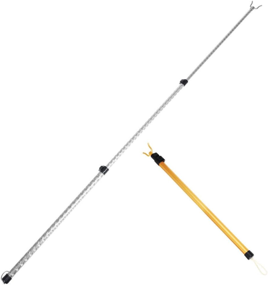 HOLIDYOYO 2pcs Retractable Clothesline Pole Clothes Pole