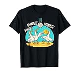Funny Bird Playing Volleyball Mine Game Day Vibes Sports T-Shirt