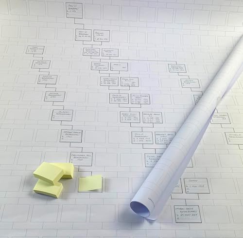 My History Family tree working chart (10 generations tall 1 metre long)