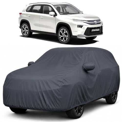 Image of Autofact Premium Car Cover for Hyryder | All Weather Waterproof Full Body Car Cover | Light-Weight Triple-Stitched Outdoor Shield with UV Protection, Dustproof & Heat-Resistant