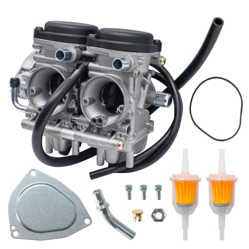 Image of Raptor 660 Carburetor For Yamaha Raptor 660 660R YFM660R 2001 2002 2003 2004 2005 Carb Kit with Air Filter and Fuel Valve Petcock