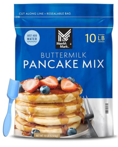 Member Mark Bulk Buttermilk Pancake Mix, 10 lbs – Classic Breakfast Mix for Pancakes & Waffles