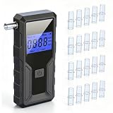 TONOS Alkoholtester Polizeigenau, Professioneller Alkoholmessgerät mit Blauer LCD-Digitalanzeige, Atemalkoholtester mit Gradgenauigkeit für den privaten professionellen Gebrauch zu Hause