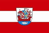 U24 Aufkleber Bremerhaven Flagge Fahne 8 x 5 cm Autoaufkleber Sticker