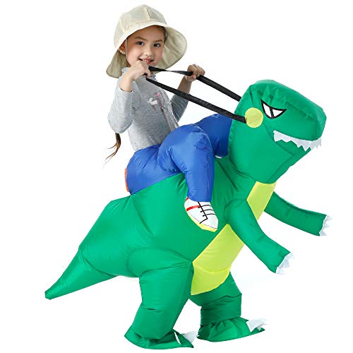 Yeahbeer Inflatable Dinosaur Costume T-Rex Fancy Dress Halloween Blow Up Costumes (Child) #TOP1