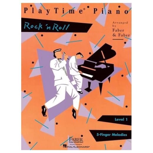 PlayTime Piano: Rock n Roll - Level 1 | Easy Sheet Music Songbook for Early Elementary Piano Students | Classic 50s and 60s Rock Arrangements | Faber Piano Book for Kids with Fun Piano Method