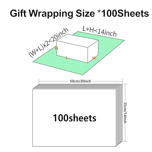Image of Bobobag 100 Sheets Light Green Tissue Paper, 20 inch x 14 inch Tissue Paper for Gift Bags, Bulk Gift Wrapping Tissue for DIY Crafts, Birthday, Christmas and Holiday Decor