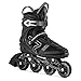 Movino Pattini in Linea Cruzer B4 Pattini a Rotelle Per Fitness Inline Skates da Donna e Uomo Pattini Professionali Con Sistema di Allacciatura Rapida ed Elementi Riflettenti Fitness Inliner