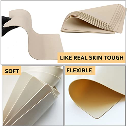 Sotica Tattoo Fake Practice Skins, 15Pcs Blank Tattoo Skin Practice Fake Skin Tattoo Double Side Eyebrow Tattoo Skin For Tattoo Kit Beginner And Experienced Tattoo Artist(6×8Inch) #TOP4