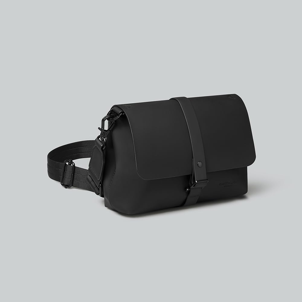 Gaston Luga Borsa A Tracolla Nero CB100, Donna, Impermeabile, Tinta Unità