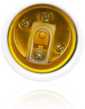 YAYZA! 2-Pack E12 to E26 E27 Bulb Base Adapter, Candelabra to Medium Edison Screw Light Socket Converter, Heat Resistant Up to 200℃ No Fire Hazard