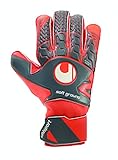 Látex soft uhlsport AERORED Soft Pro Guantes, Adultos Unisex, Negro, 9