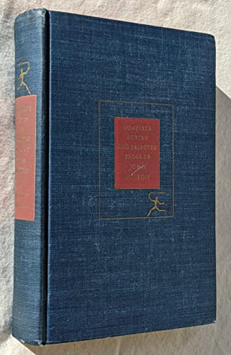 Complete poetry and selected prose of John Milt... B0007E5ARM Book Cover