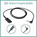 3.5mm Headset Adapter Cable Compatible with Plantronics QD for Android Cell Phone Smartphone Tablet Mac Laptop & Other Smart Devices with Single 3.5mm Jack 4 Poles CTIA