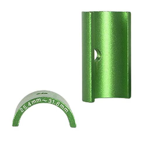 自転車ステム 25.4〜31.8mm シム ハンドルバーアダプタースペーサー - 1ペア グリーン, 緑, 45mm