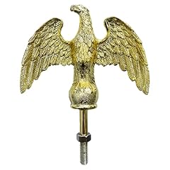 Gold Eagle Head for Decorating Outdoor Flagpoles