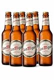 San Miguel Especial Spanisches Bier 6x200ml – 5,4% Vol. – Premium Lager aus Spanien – 6er Pack Glasflaschen – Mediterraner Biergenuss