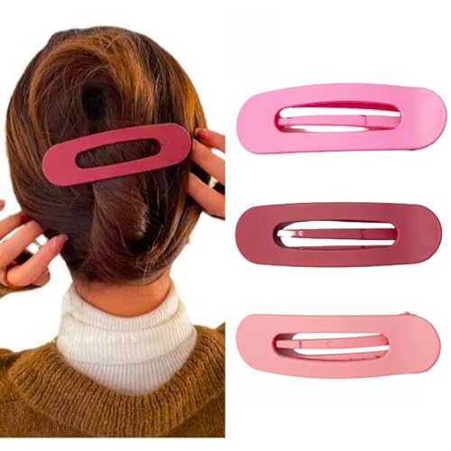 3 Clipes Grampos Presilha Prendedor Piranha De Cabelo Maquiagem Franja Moderno Make Hair Vintage Fos
