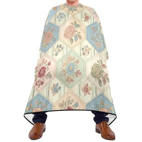 Capa para barbero impermeable con cierre ajustable miniatura 1