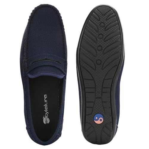 Image of Stylelure Eco Friendly & Light Weight Flexible Mesh Knit Loafers Driving Shoes for Men