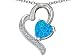 Star K 7mm Heart Pendant Sterling Silver