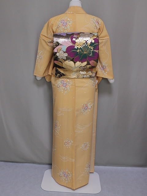 袋帯振袖用おしゃれ用艶やか型押黒袋帯日本製 振袖用