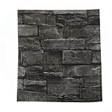 Revestimiento decorativo para pared con diseño de ladrillos de 1m baja a un gran precio 10 paneles de pared 3D de espuma despegable, revestimiento de ladrillo decorativo autoadhesivo, panel de espuma de piedra...