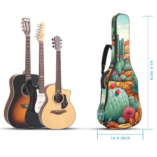 JRHEJTFZ Housse pour guitare acoustique de 1,9 cm d’épaisseur – Imperméable – Durable et élégant – Joli cactus, Multicolore 4., 42.9×16.9×4.7 in, Motif imprimé tendance - Les Beatles, Paul McCartney, John Lennon, RIngo Starr, George Harrison JRHEJTFZ Housse pour guitare acoustique de 1,9 cm d'épaisseur - Imperméable - Durable et élégant - Joli cactus, Multicolore 4., 42.9x16.9x4.7 in, Motif imprimé tendance – Image 6