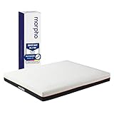 Morpho® Matratze 180x200 - | Memory Foam Mattress | Höhe 22 cm | Härtegrad 3 | Atmungsaktiv | Taschenfederkernmatratze | S-Wave-Visco Technologie | H3 Mittelfest | Lizenziertes Oeko-TEX
