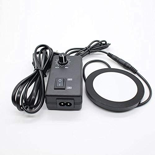 Microscope Bottom Light Source Adjustable Brightness LED Ring Bottom Light Source Eliminate Shadow ...