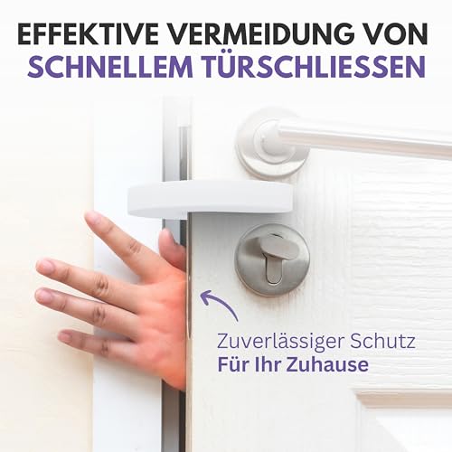 Filzada® 6x Premium Klemmschutz Tür - EXTRA DICK & flexibel - Klemmschutz Kinder - Türschutz für Zimmertüren - dämpfender Türstopper Tür - Türaufhalter - Kindersicherung Tür