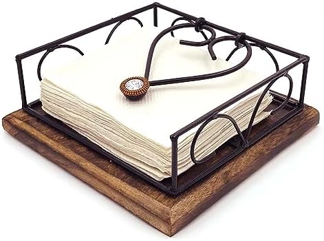 Amazon.com: Zyntix Wooden Napkin Holder - Elegant Napkin Holder for ...