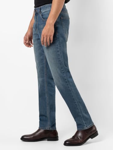Image of Spykar Men's Rover Regular Fit Jeans | Mid Rise | Casual Denim | Stretch Fit | Jeans for Man