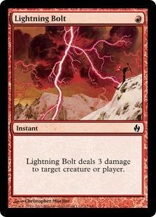Amazon.co.jp: マジックザギャザリング MTG 赤 英語版 稲妻/Lightning 