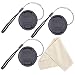 waka 77mm Camera Lens Cap with Lens Cap Keeper & Microfiber Cleaning Cloth for Nikon, Canon, Sony & Other DSLR Camera - Pack of 3