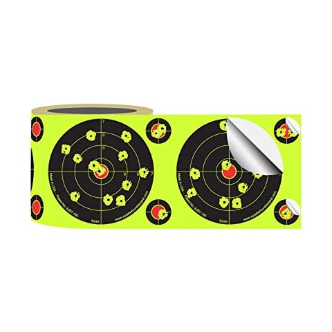 Splatterburst Targets - Roll of (200) 4 Inch Stick & Splatter Self Adhesive Shooting Target Stickers - Gun - Rifle - Pistol - Airsoft - BB Gun - Pellet Gun - Air Rifle - Made in USA Cover