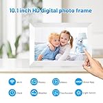 WiFi Digital Picture Frame, 10.1 Inch Digital Photo Frame with1280x800 IPS LCD Touch Screen, 32GB Storage, Auto-Rotate Photo Frame Electronic Share Your Photos and Videos via AiMOR App, White - Image 2