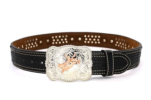 West Star Cowhair Belt Mens Women Western Cowboy Leather Belt Longhorn Horse Rooster Cowboy Prayer Flag3
