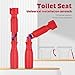 Hilitand Toilet Seat Remover Tool, Toilet Seat Fitting Tool, Repair Wrench with 360 Degree Rotating Design and 3 Interchangeable Interfaces 10mm 13mm 17mm