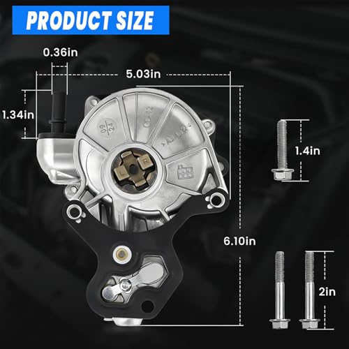 12686657 Brake Vacuum Pump Compatible with Chevy Malibu Impala Colorado Camaro Equinox Traverse GMC Canyon Acadia Terrain ATS CTS Buick Regal Lacrosse