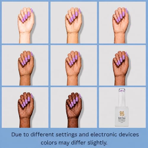 Image of Bolt Bee Lavender Blush Color Gel Nail Polish Soak Off UV Gel DIY at Home 15ML Manicure Salon Nail Art