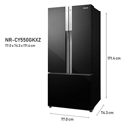 Panasonic 551 L Frost Free Inverter Triple Door Refrigerator (Black Glass) amazinggiftidea-com