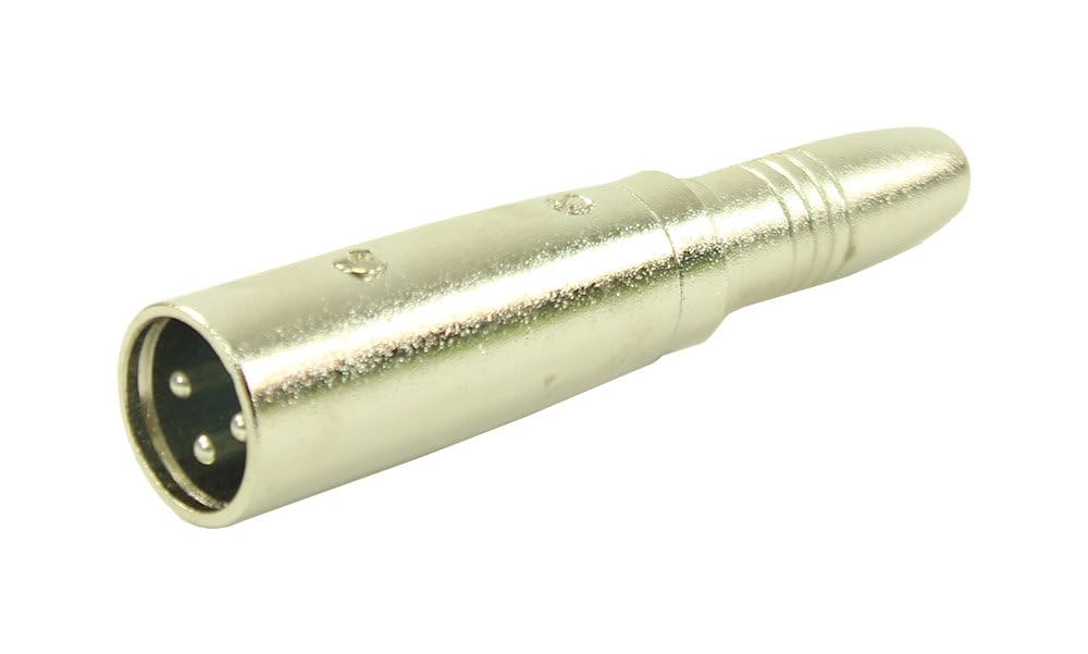Plugger 3B Black XLR Male/Female Mono Jack Adaptor