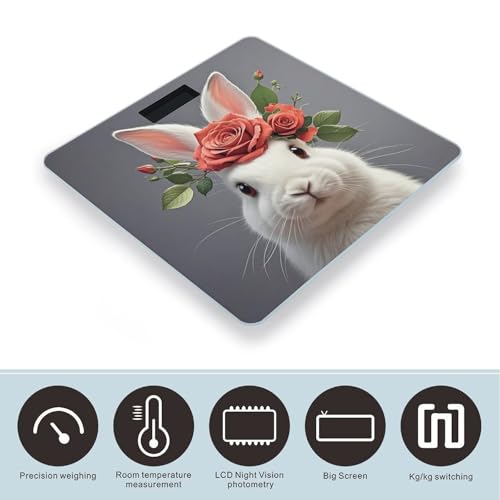 Báscula digital Smart Scale para baño con pantalla grande miniatura 3