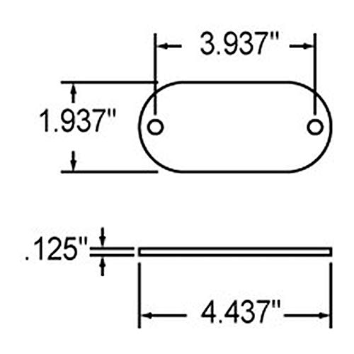 Image of Truck-Lite 98001Y Yellow Reflector (Oval, Yellow, Reflector, 2 Screw Or Adhesive Mount)