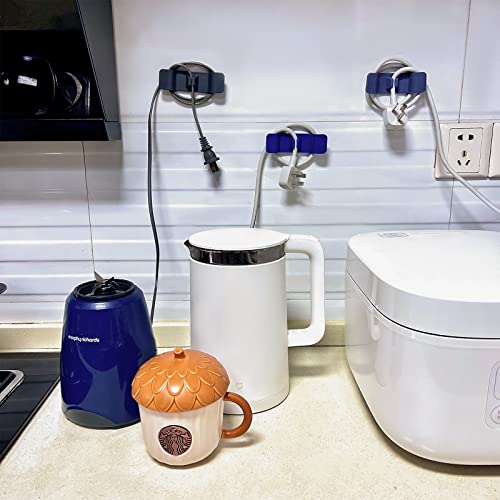 Azlnrmu 21Pcs Cord Organizer For Appliances, 7Color Kitchen Appliances Wrapper With 42 Double-Sided Adhesive Tape，Sticky And Sturdy Wire Stick On Mixer Air Fryers, Coffee Maker Blender #TOP6