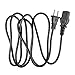 Jantoy UL Listed 6.6ft 2-Prong AC Power Cord Compatible with Earthquake Minime P-8 P-10 P-12 & P-2515 subwoofers